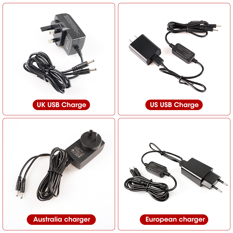 Heated Gloves Electric - 8.4V, 1.5A Charger for Heated Gloves