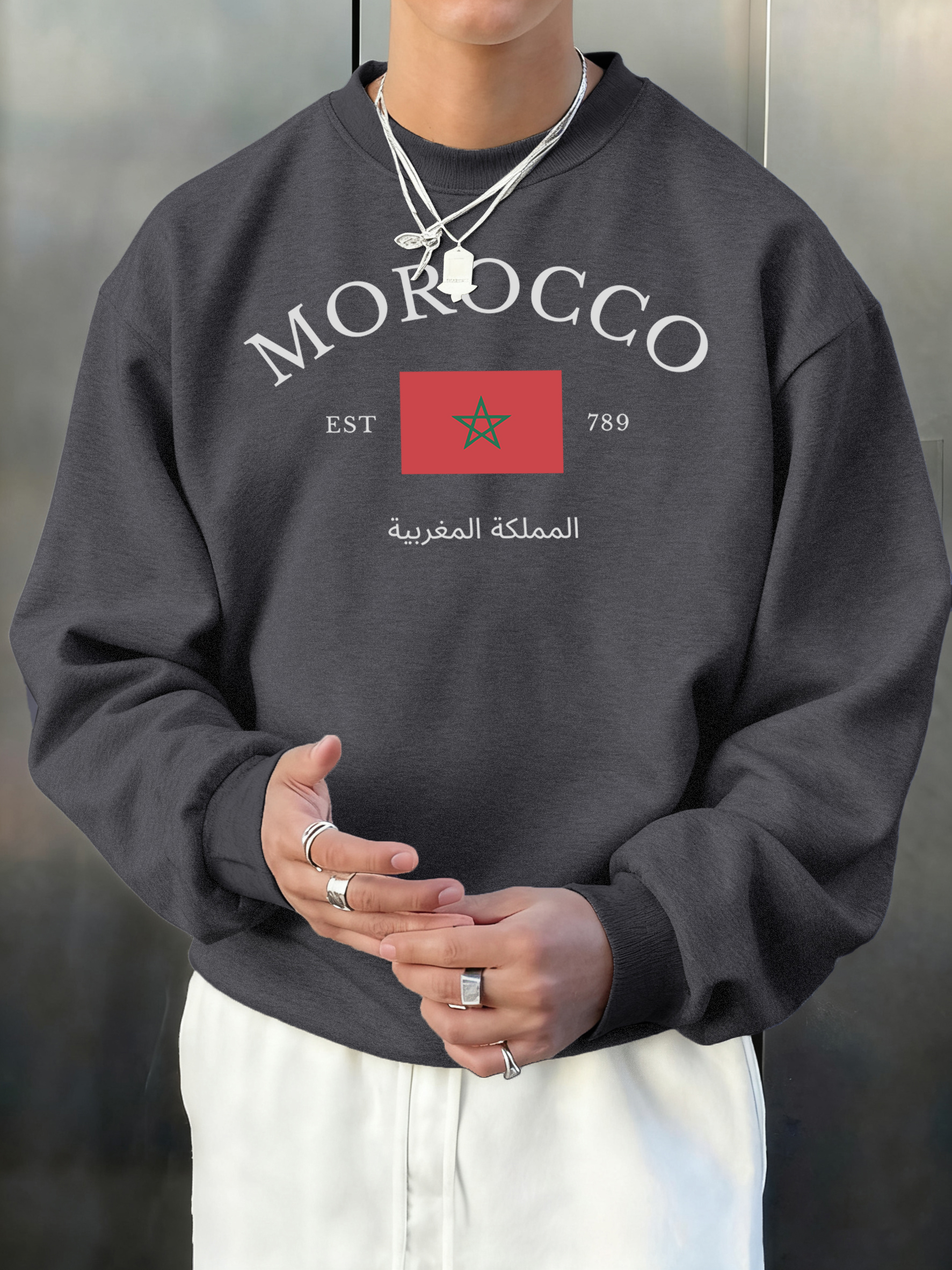 Winter Clothing English - Morocco Est 789 Print Male Winter