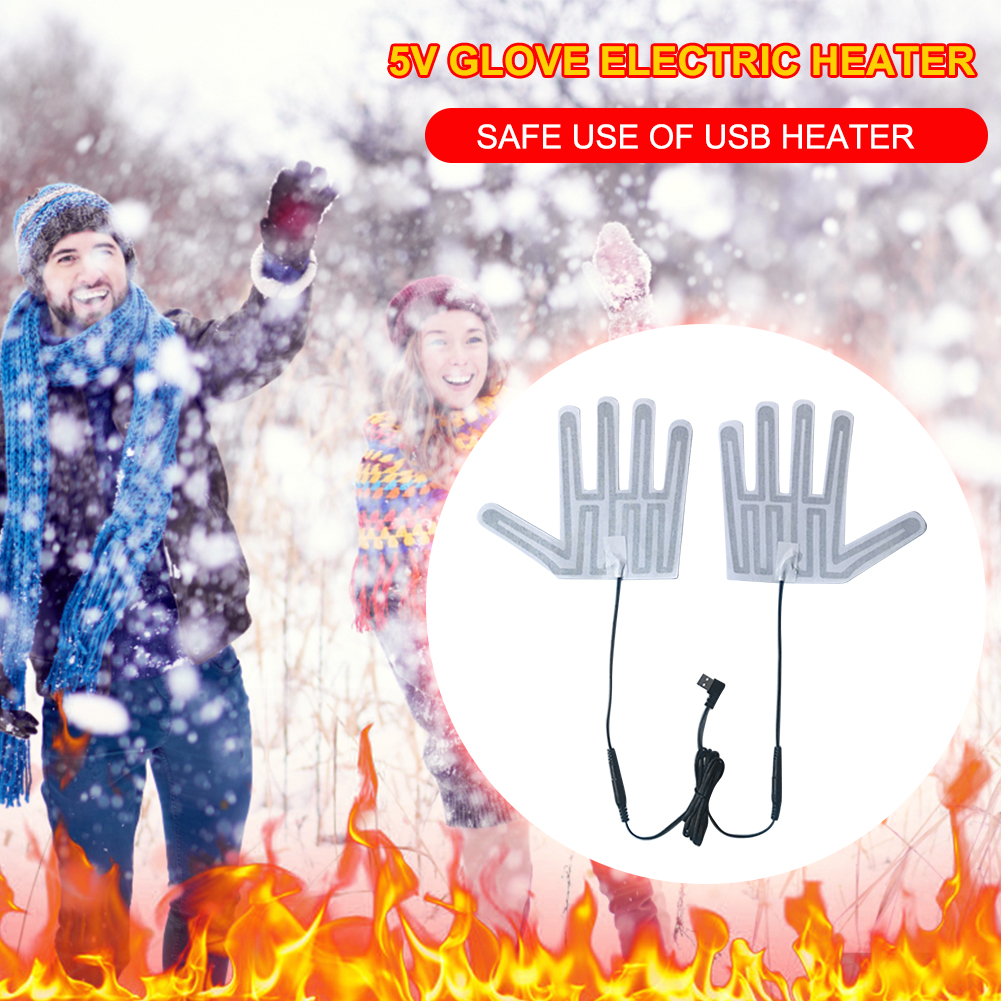 Heated Gloves Electric - Practical USB Heated Gloves Pad Winter