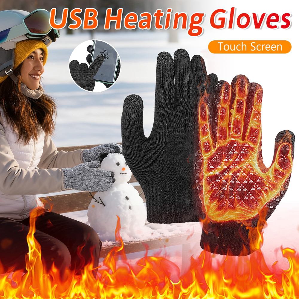 Heated Gloves Electric - 5V Heated Gloves Motorcycle Touch Screen