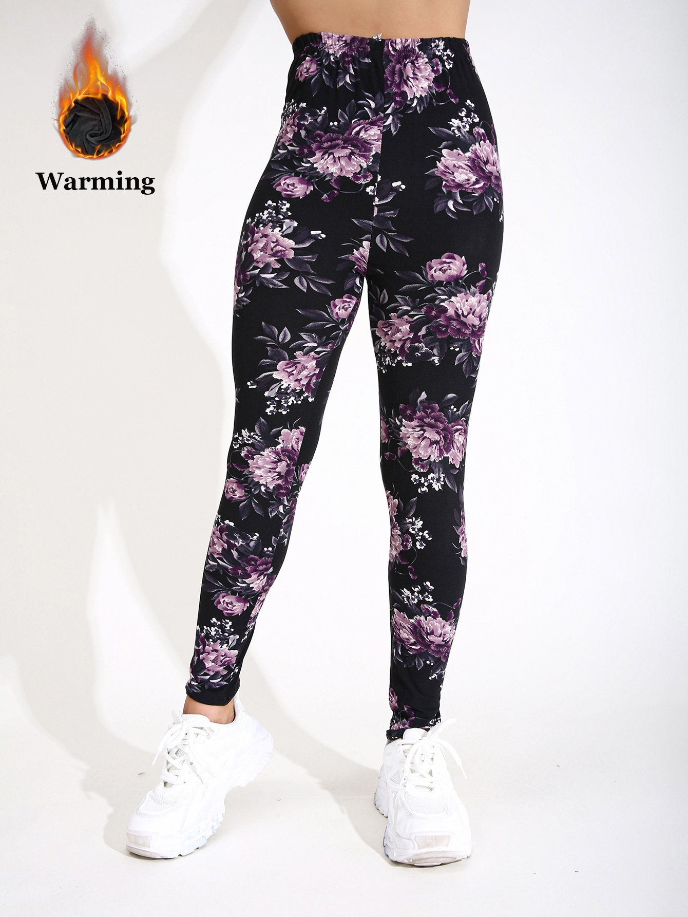Winter Yoga Clothing - Autumn Winter 1PACK Women's Purple Cherry