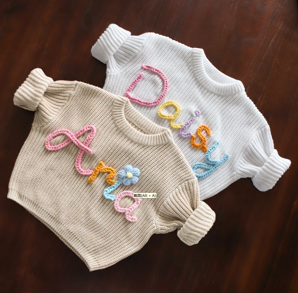 Personalized Baby Sweater hand – Winter Clothing Newborn Bewertung und Preis