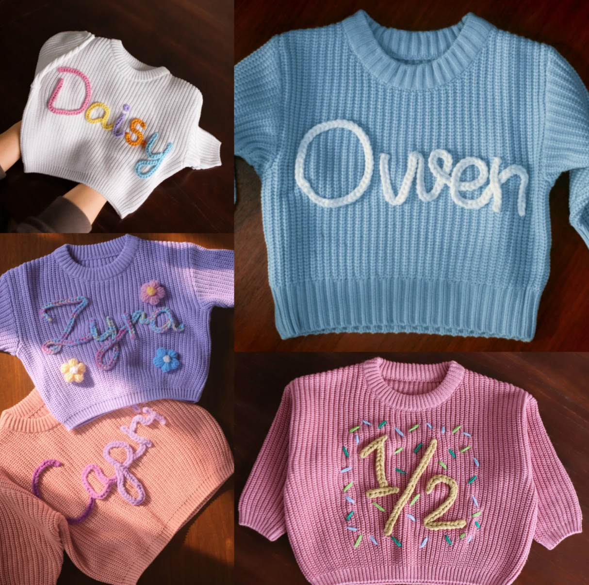 Personalized Baby Sweater hand – Winter Clothing Newborn Bewertung und Preis