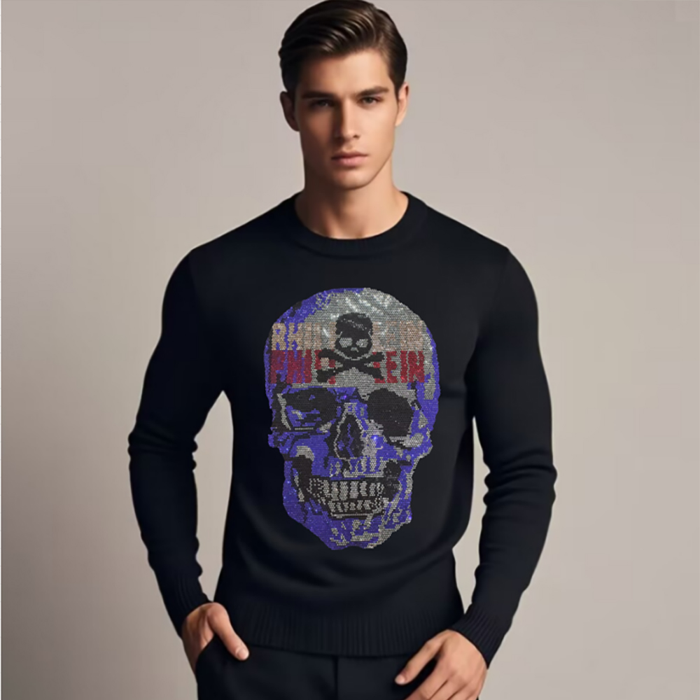 Men's Skull Head Sweatershirts – Winter Clothing English Bewertung und Preis