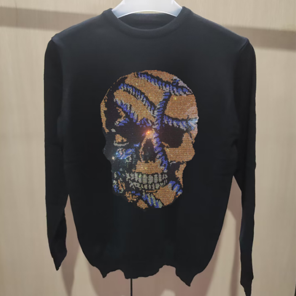 Men's Skull Head Sweatershirts – Winter Clothing English Bewertung und Preis