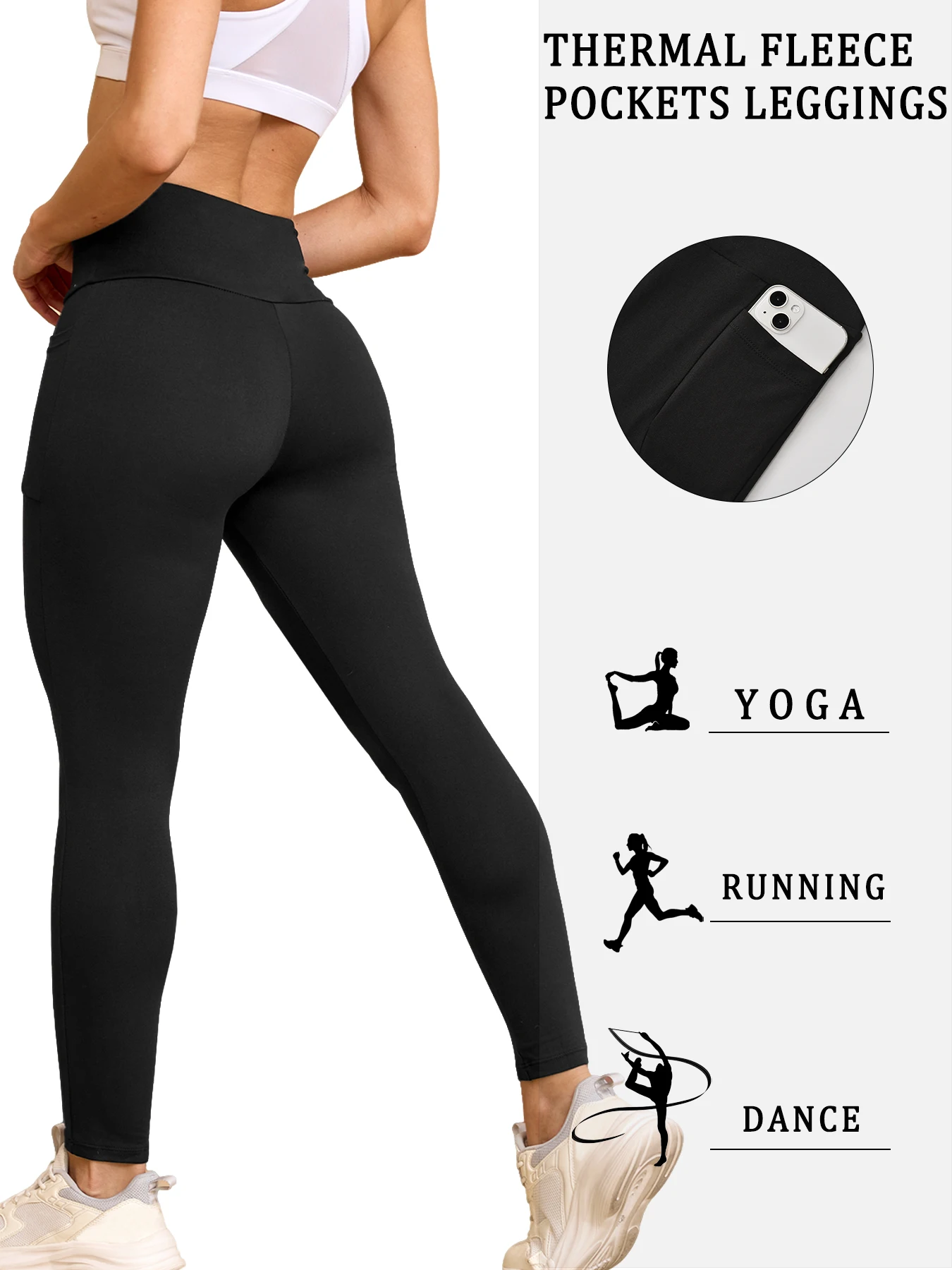 Womens Thermal Fleece Lined Hi – Winter Yoga Clothing Bewertung und Preis