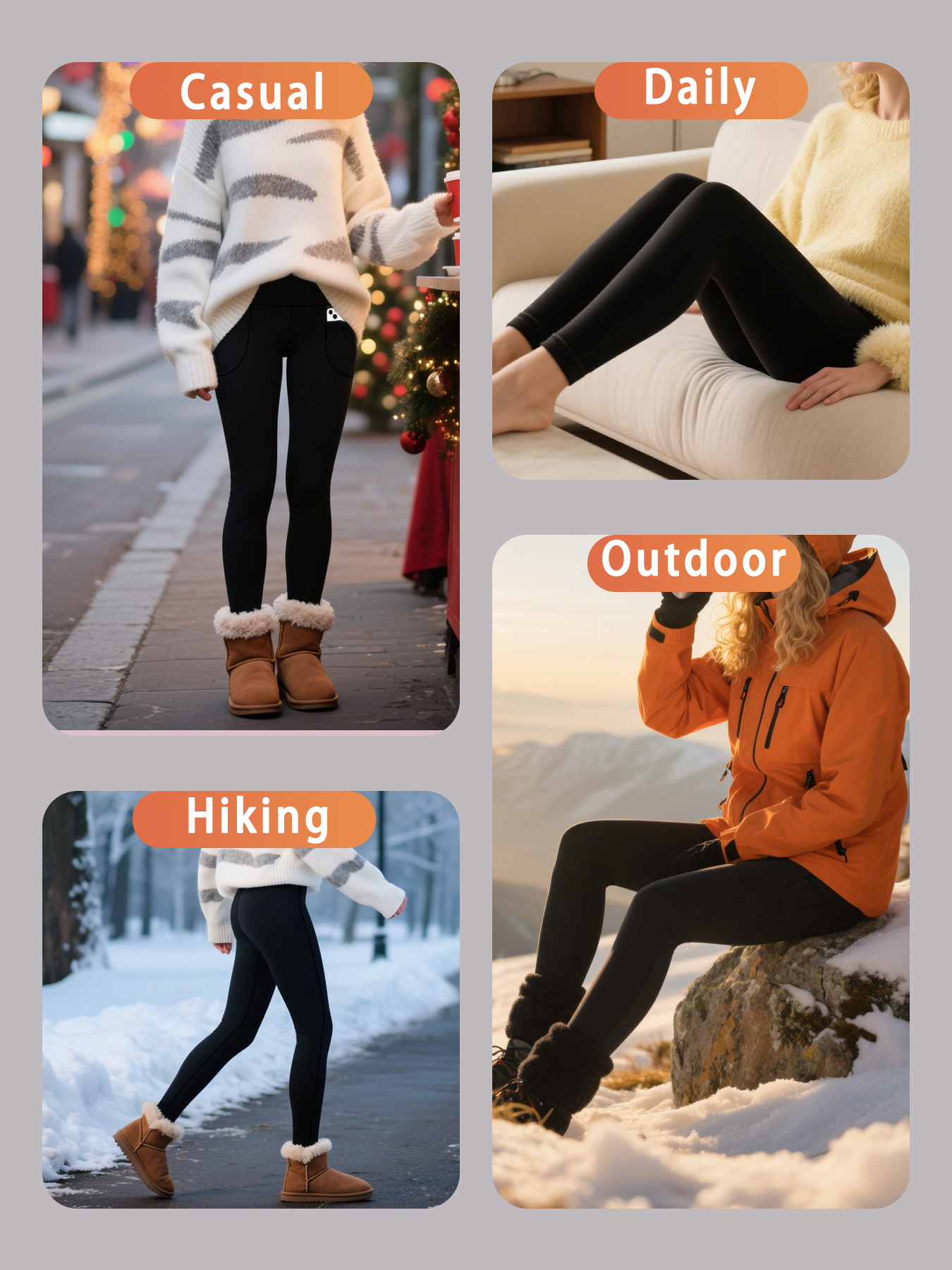 Womens Thermal Fleece Lined Hi – Winter Yoga Clothing Bewertung und Preis