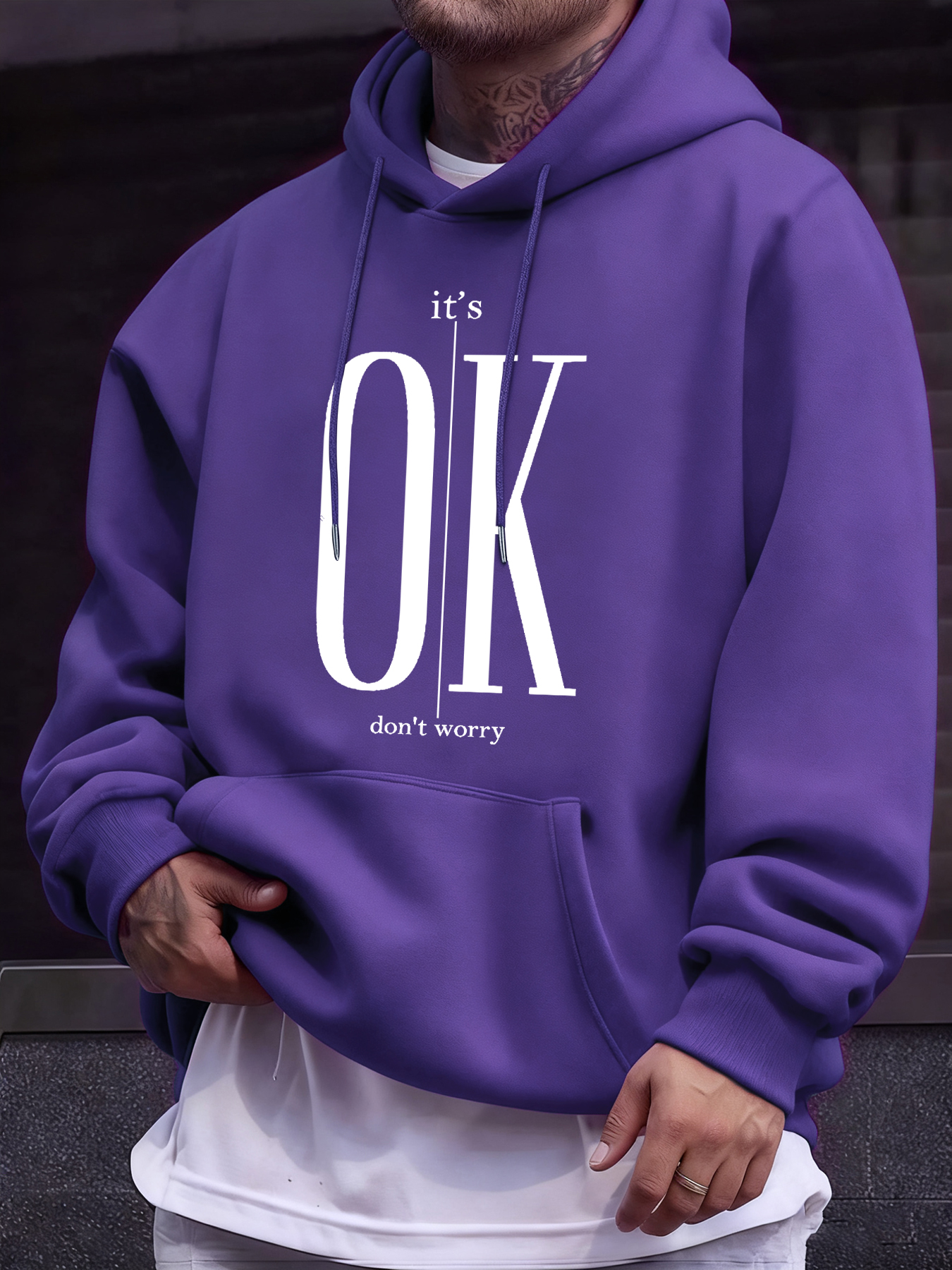 It'S Ok Don'T Worry Text Print – Winter Clothing English Bewertung und Preis