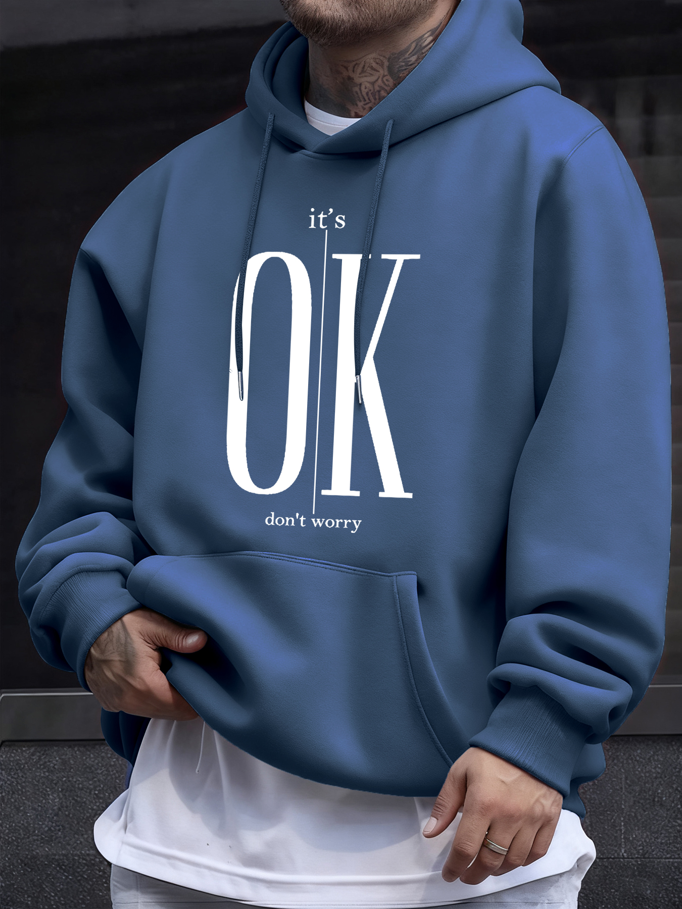 It'S Ok Don'T Worry Text Print – Winter Clothing English Bewertung und Preis