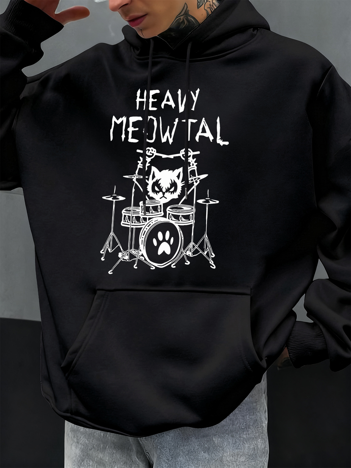 Heavy Meowtal Cats Playing Dru – Winter Clothing English Bewertung und Preis