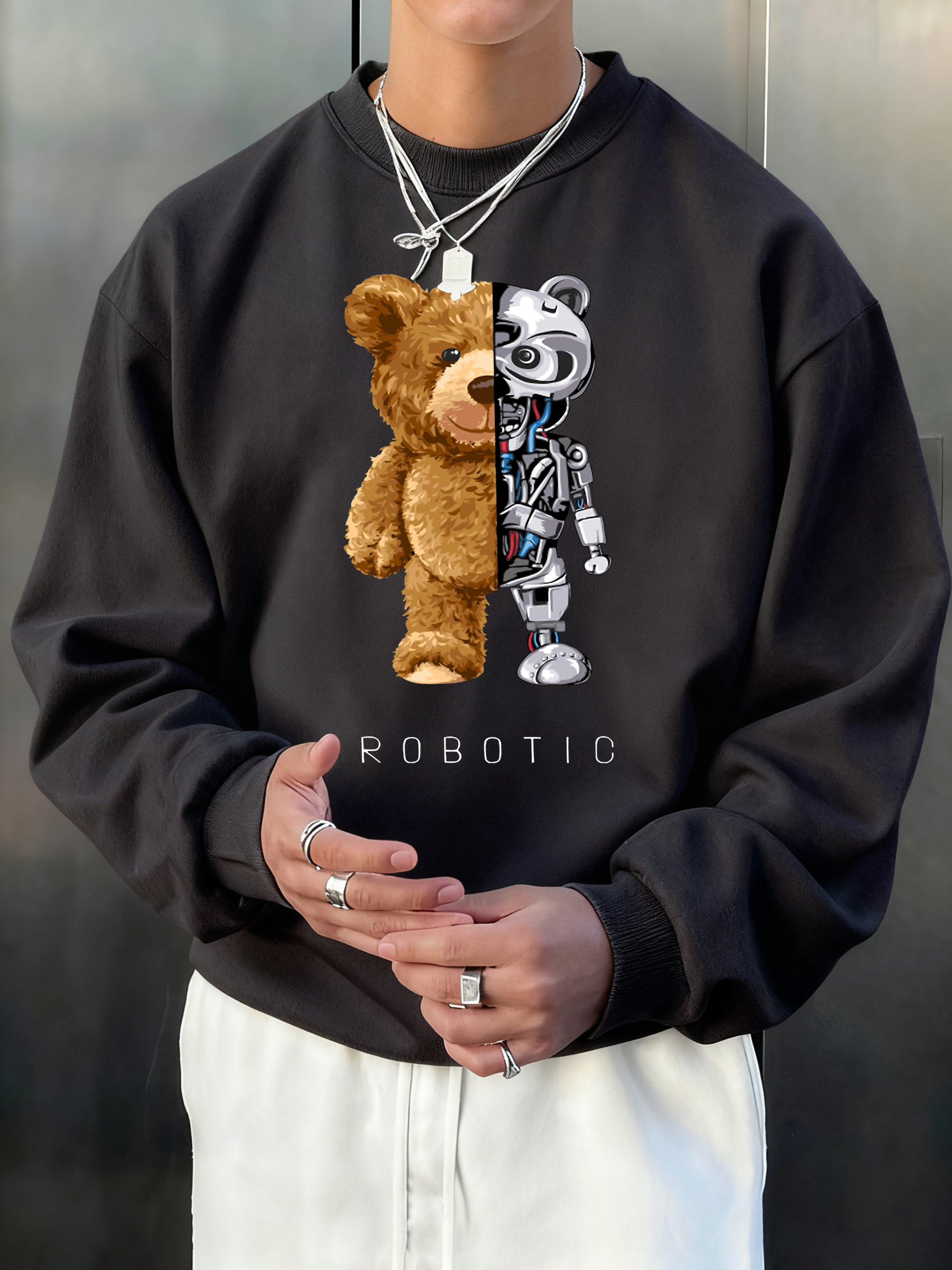 Plush And Robotic Bear  Printi – Winter Clothing English Bewertung und Preis
