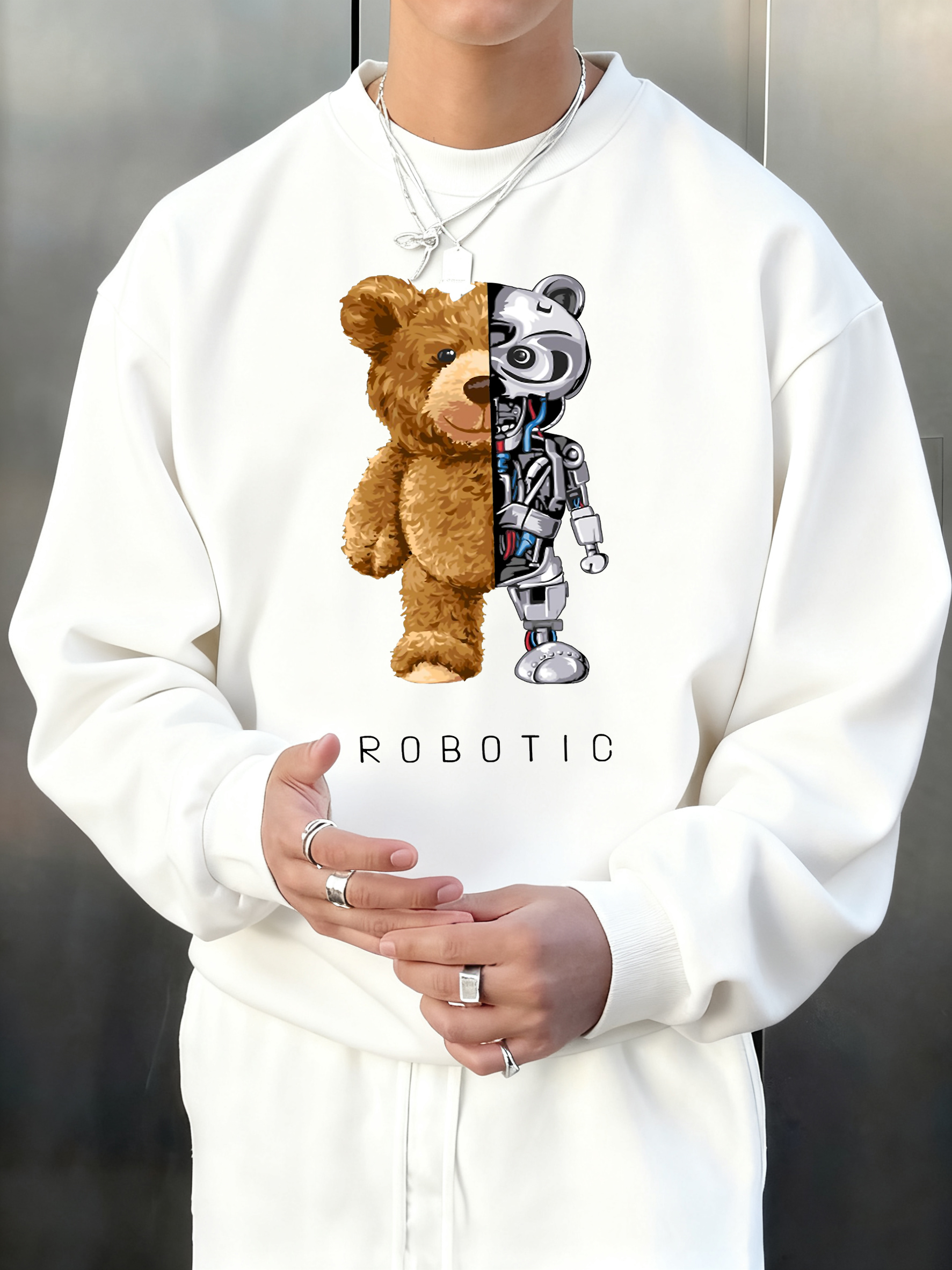 Plush And Robotic Bear  Printi – Winter Clothing English Bewertung und Preis