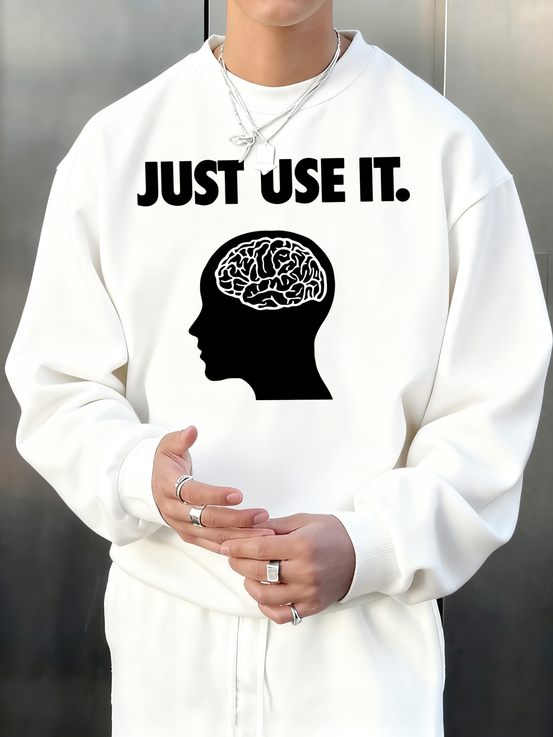 Brain Just Use It   Print Male – Winter Clothing English Bewertung und Preis