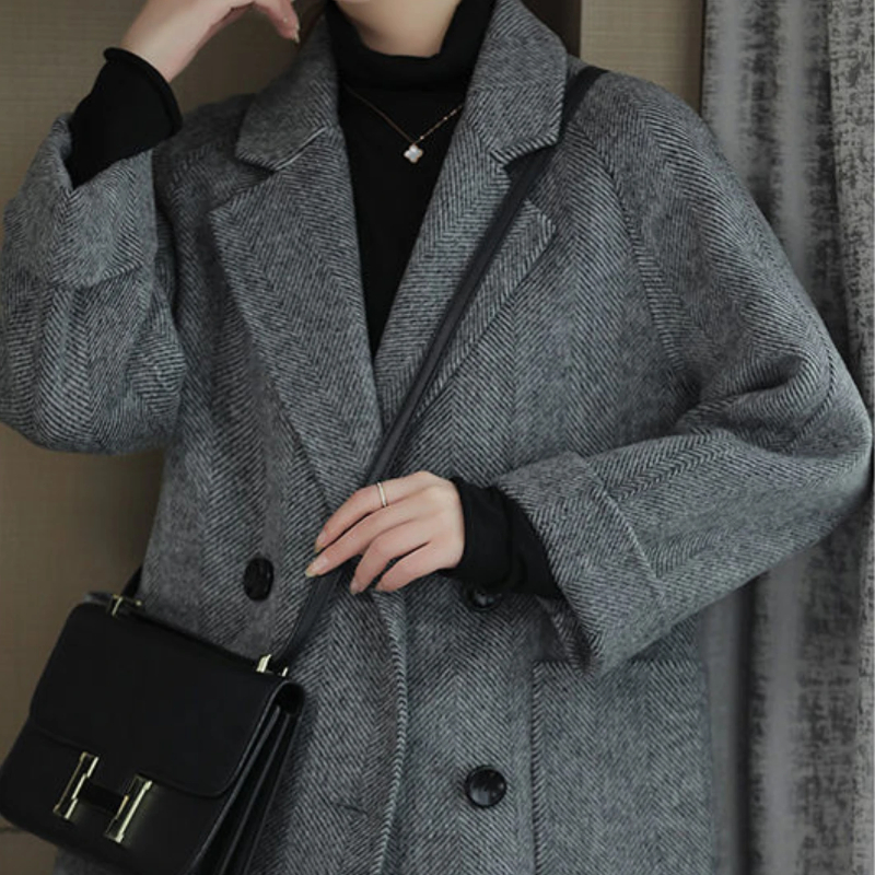 Plain Double Breasted Women's  – Winter Clothing On Sale Women'S Bewertung und Preis