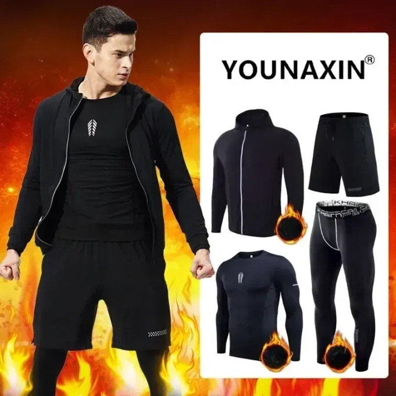 4-piece Men's Fitness Clothing – Winter Yoga Clothing Bewertung und Preis
