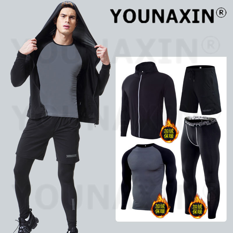 4-piece Men's Fitness Clothing – Winter Yoga Clothing Bewertung und Preis