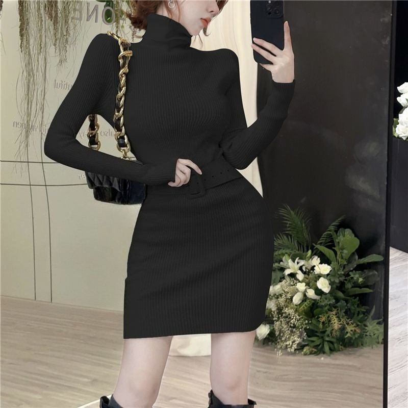 Bodycon Turtleneck Short Skinn – Winter Clothing On Sale Women'S Bewertung und Preis