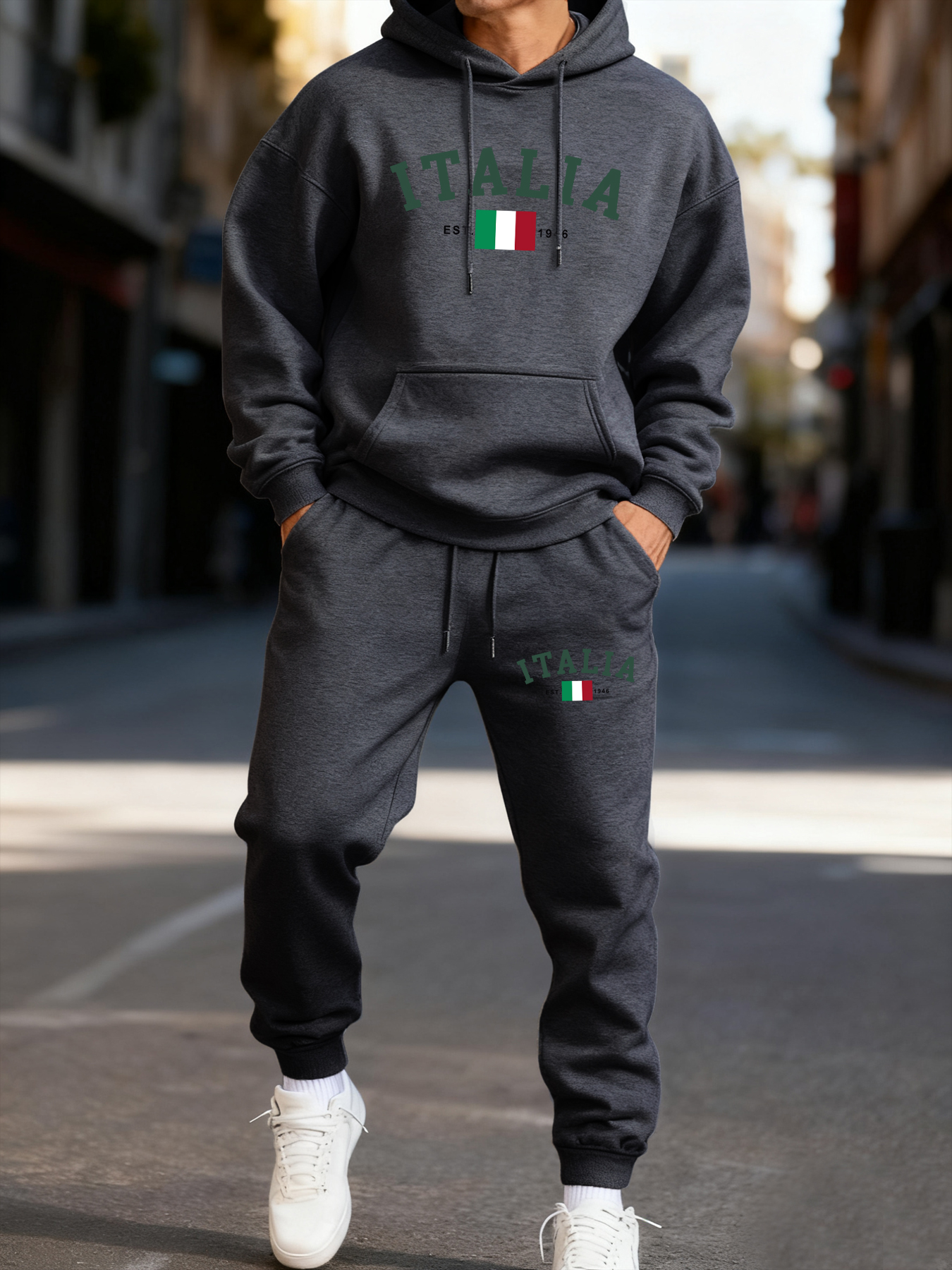 Italia Italian Flag Print Man  – Winter Clothing English Bewertung und Preis