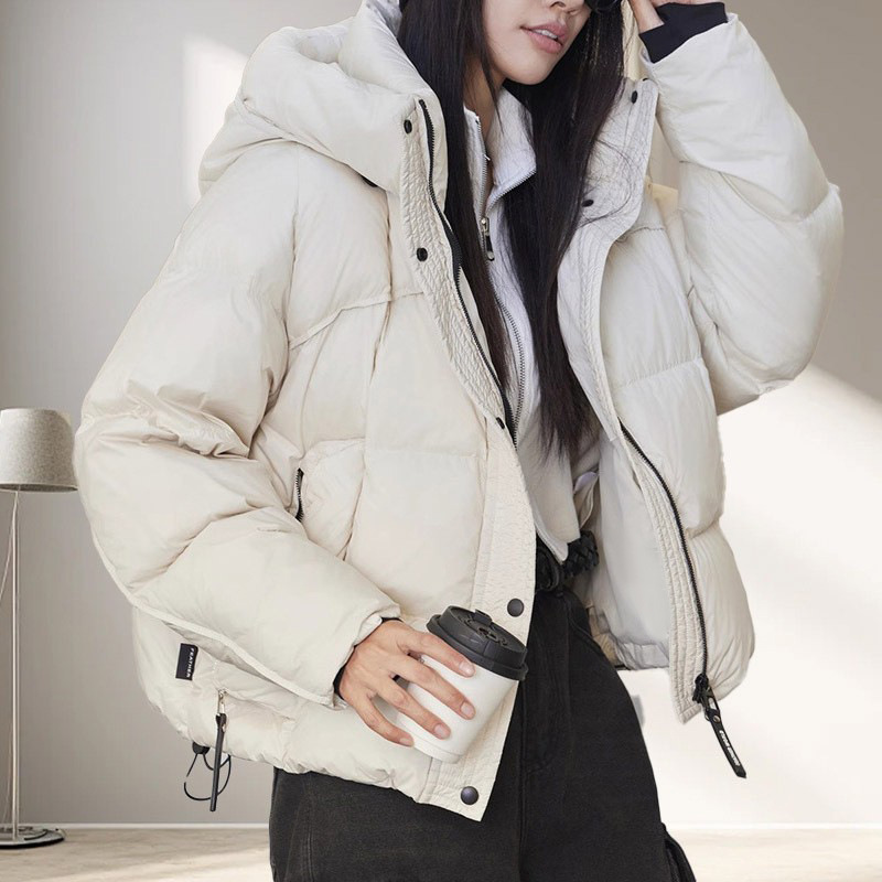 Women Short White Duck Down Ja – Puffer Jacket Women Down Bewertung und Preis