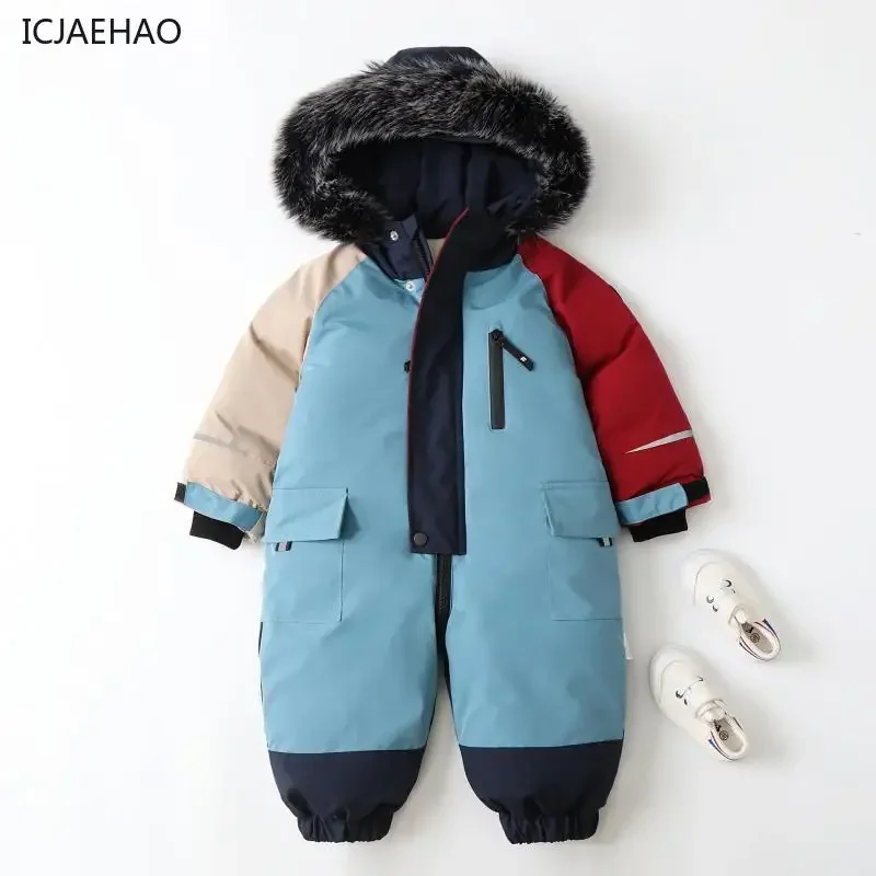 2025 Children Jumpsuits Thick  – Winter Clothing Baby Bewertung und Preis
