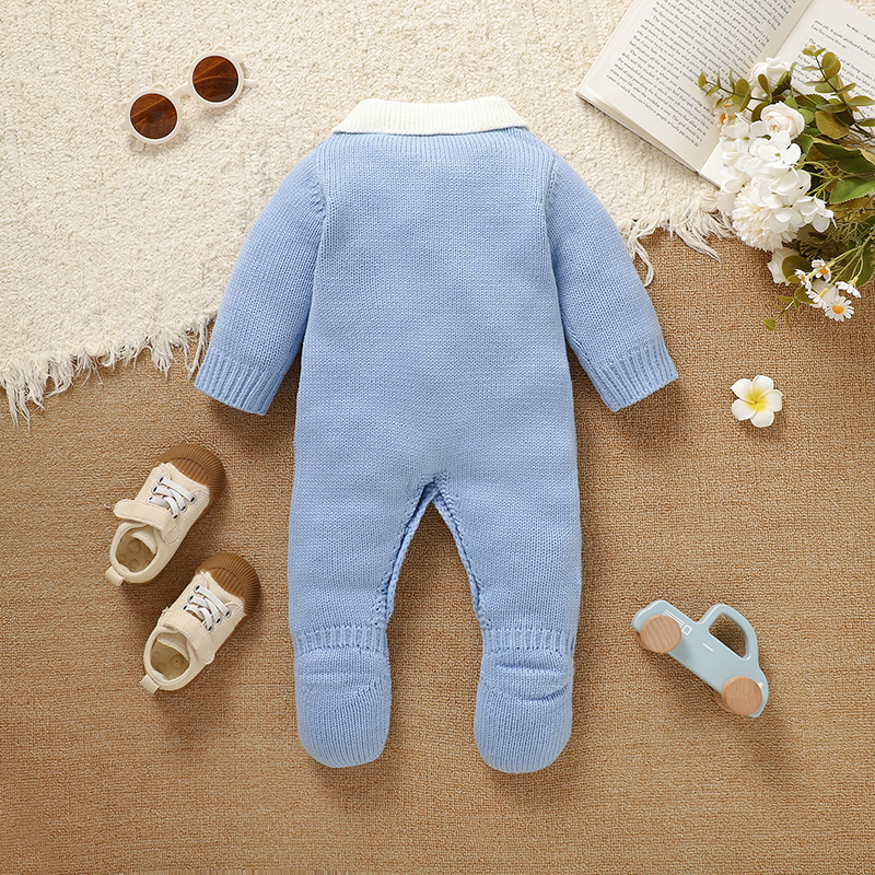Blue Baby Rompers Knit Fashion – Winter Clothing Newborn Bewertung und Preis