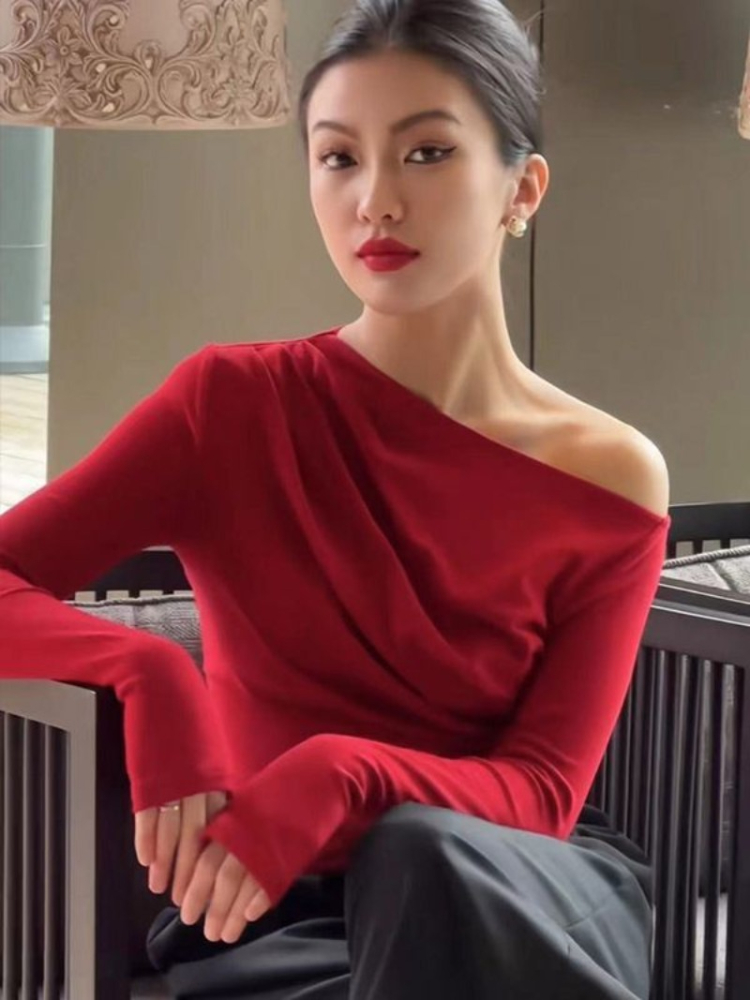 Slim Plain 2025 Off Shoulder C – Winter Clothing On Sale Women'S Bewertung und Preis
