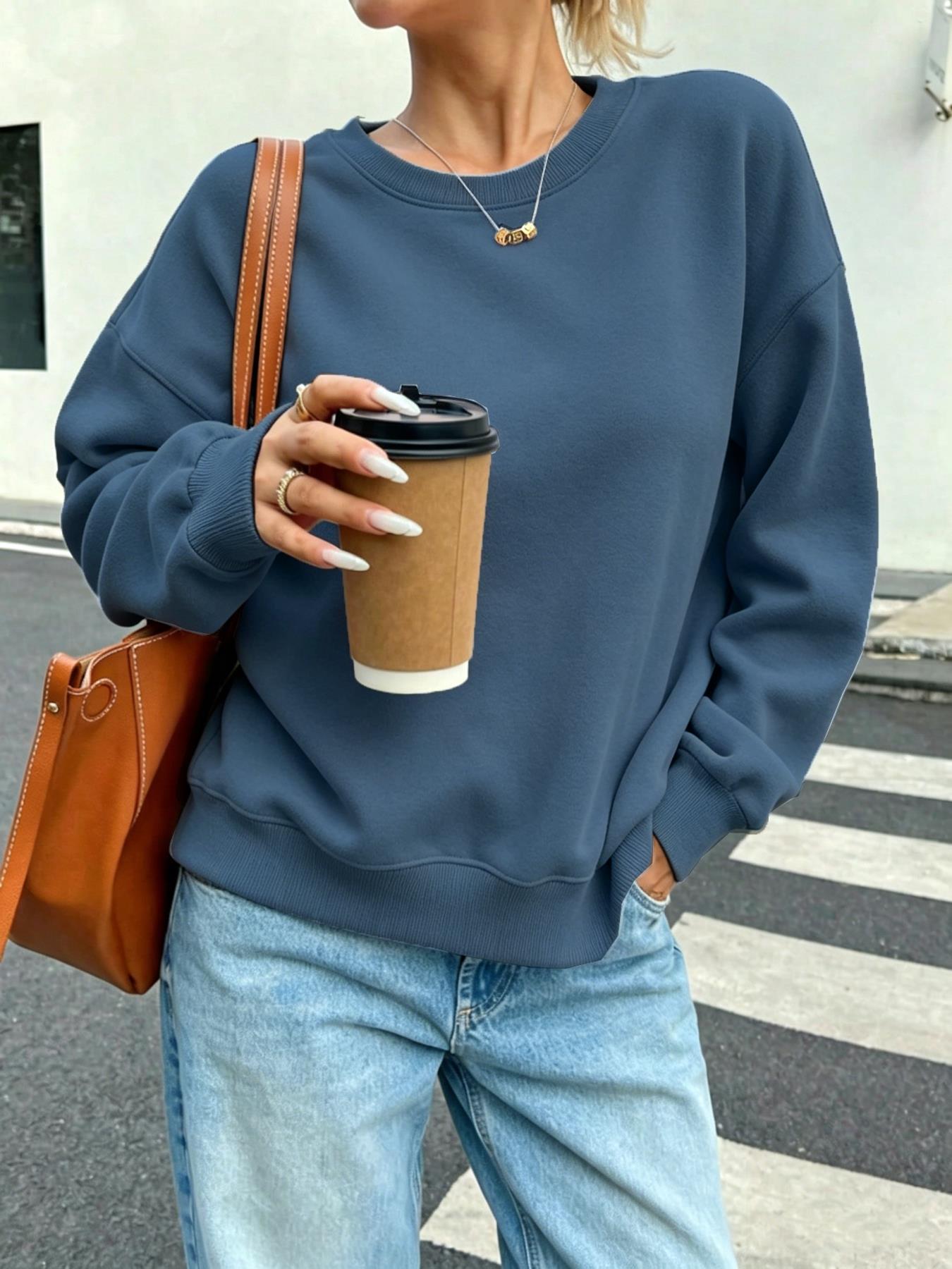 Solid Women's Casual Sweatshir – Winter Clothing On Sale Women'S Bewertung und Preis