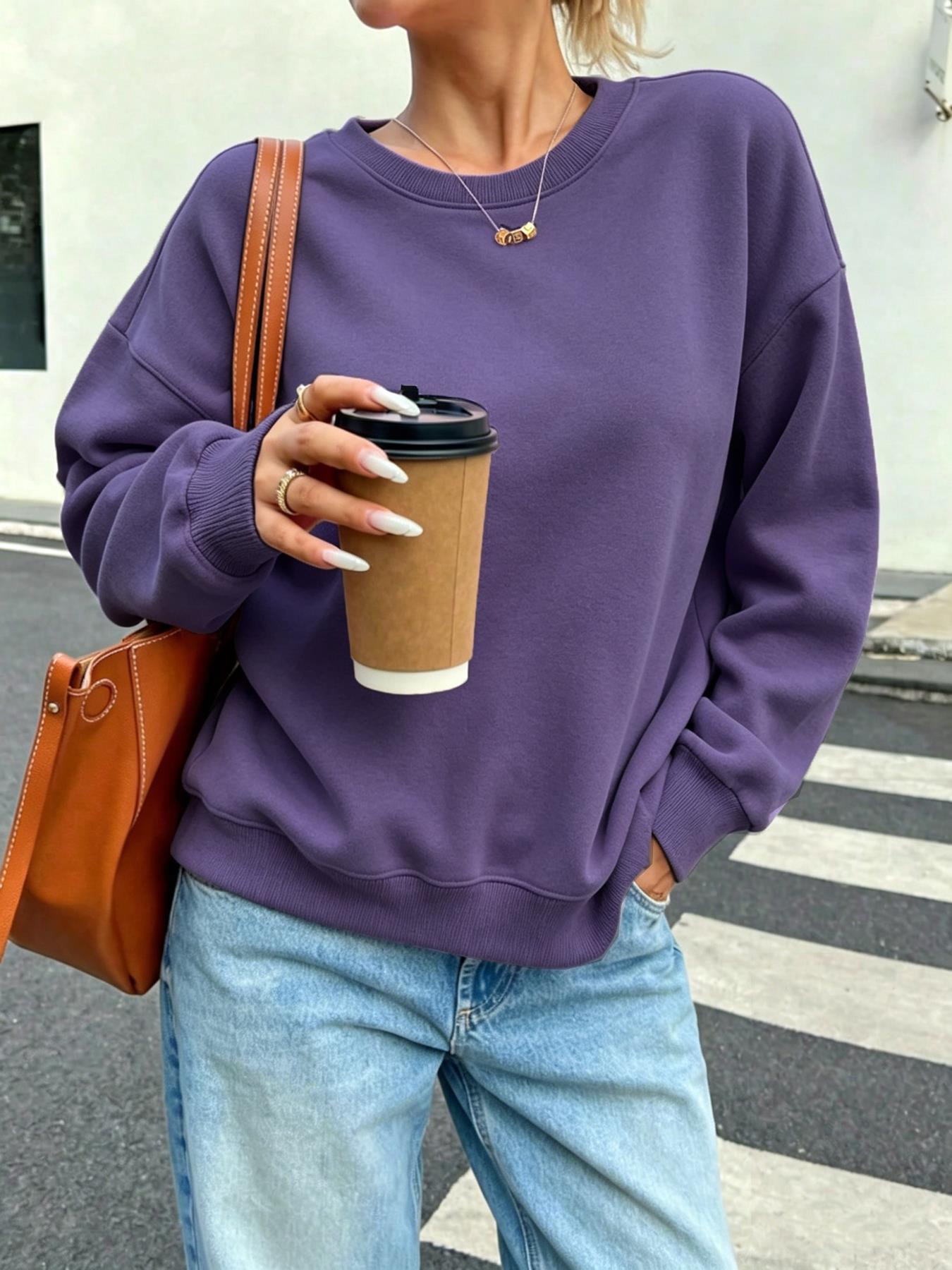 Solid Women's Casual Sweatshir – Winter Clothing On Sale Women'S Bewertung und Preis