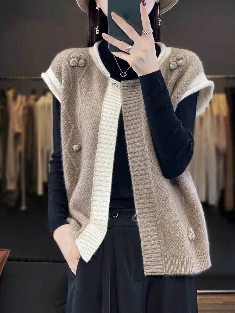 Cardigan Women's Knitted Vest  – Winter Clothing On Sale Women'S Bewertung und Preis