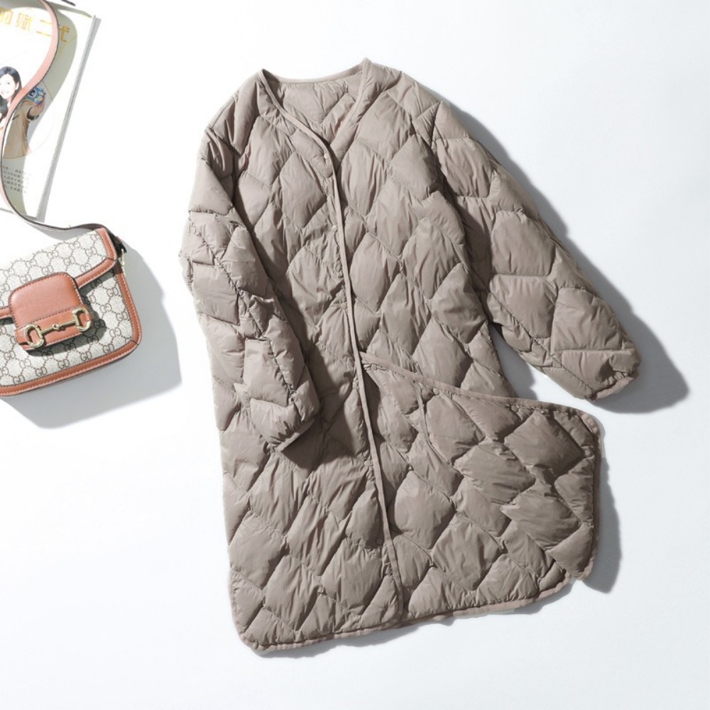 2024 New Warm O-neck Thin Park – Puffer Jacket Women Down Bewertung und Preis