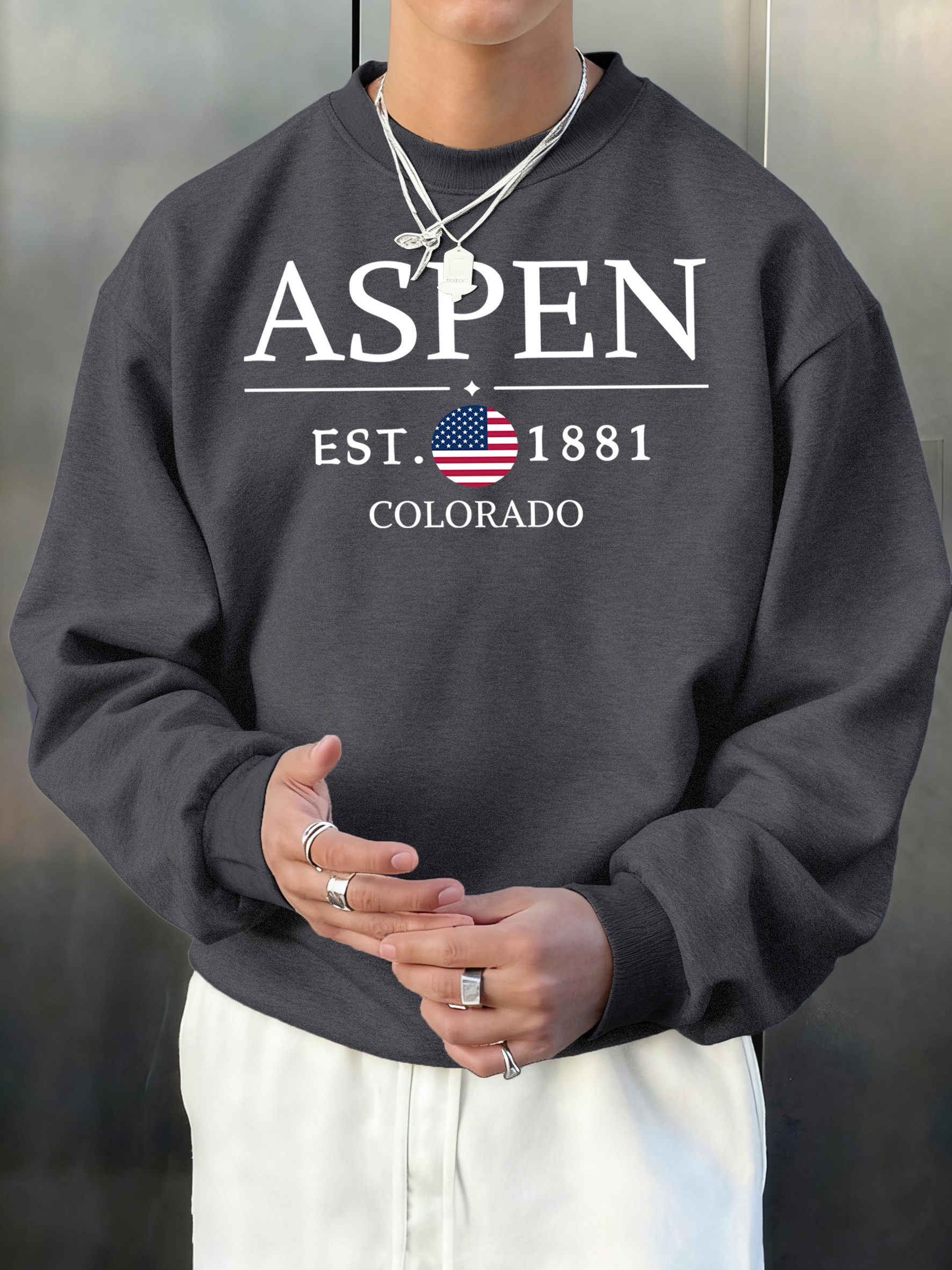 Aspen Colorado Est 1881 Print  – Winter Clothing English Bewertung und Preis