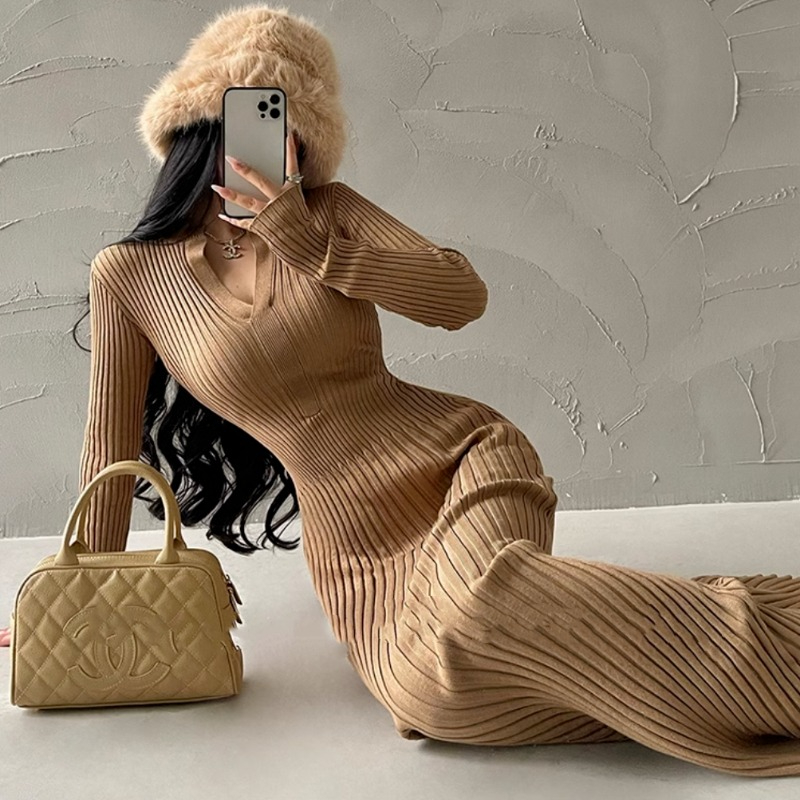 Sexy Daring Female Knit Dress  – Winter Clothing On Sale Women'S Bewertung und Preis
