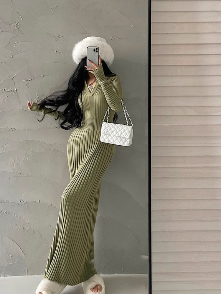 Sexy Daring Female Knit Dress  – Winter Clothing On Sale Women'S Bewertung und Preis