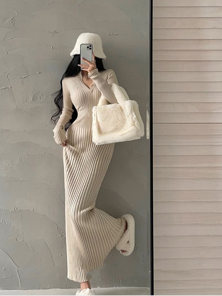 Sexy Daring Female Knit Dress  – Winter Clothing On Sale Women'S Bewertung und Preis